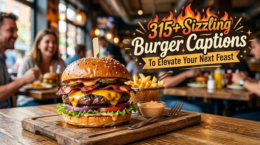 Sizzling Burger Captions to Elevate Your Next Feast