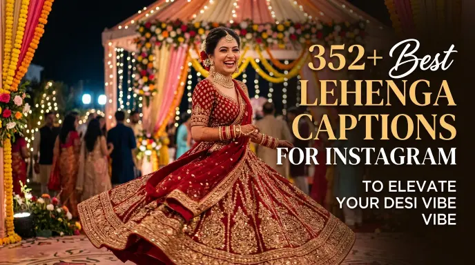 Best Lehenga Captions For Instagram to Elevate Your Desi Vibe