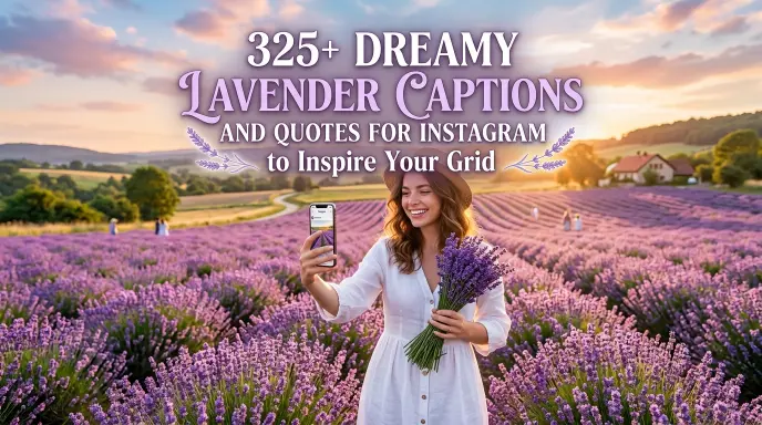 Dreamy Lavender Captions Quotes Instagram Inspire Grid