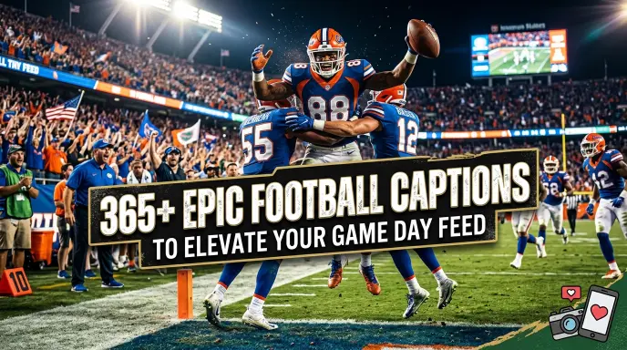Epic Football Captions Elevate Game Day Feed