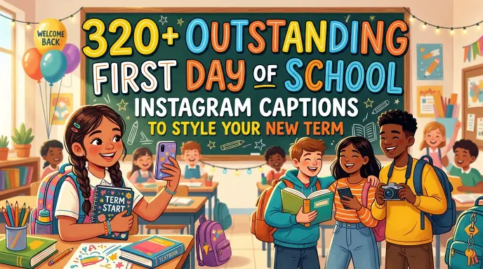 Outstanding First Day School Instagram Captions Style New Term