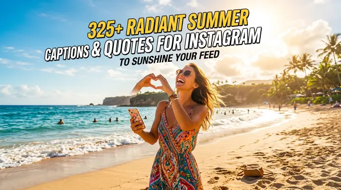 Radiant Summer Captions Quotes Instagram Sunshine Feed
