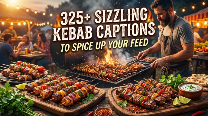 Sizzling Kebab Captions Spice Feed