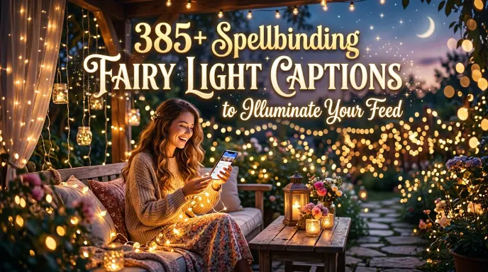 Spellbinding Fairy Iight Captions Illuminate Feed