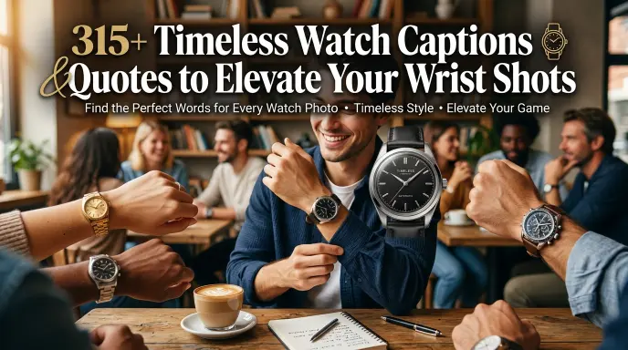 Timeless Watch Captions Quotes Elevate Wrist Shots