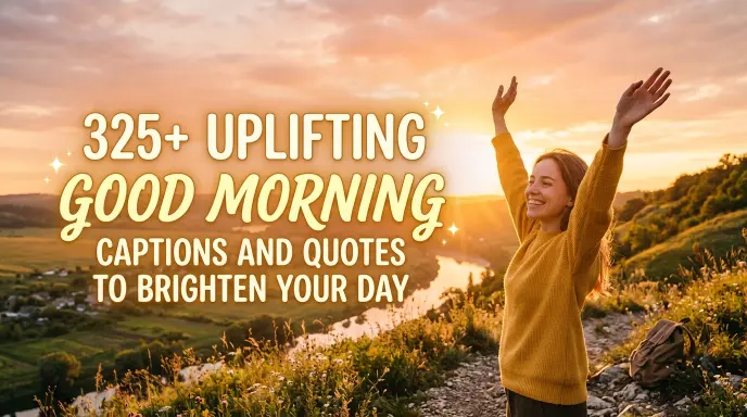 Uplifting Good Morning Captions Quotes Brighten Day